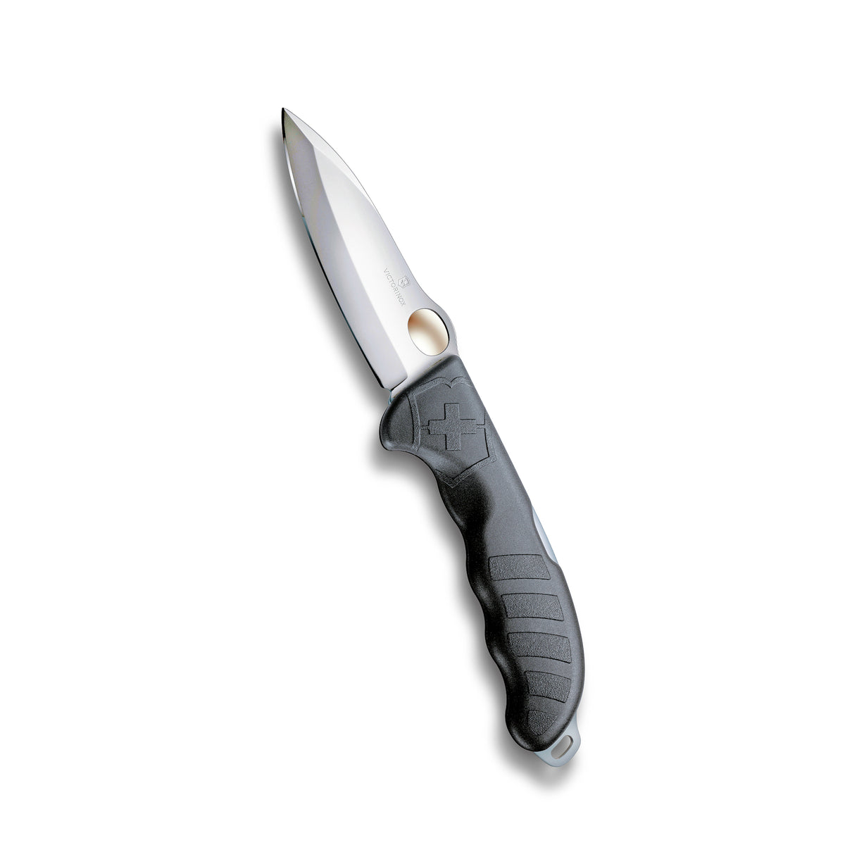 Victorinox Hunter Pro Metsästysveitsi - Musta Veitsi Vyöllä, ergonominen kahva ja lukittuva terä ulkoiluun ja metsästykseen.