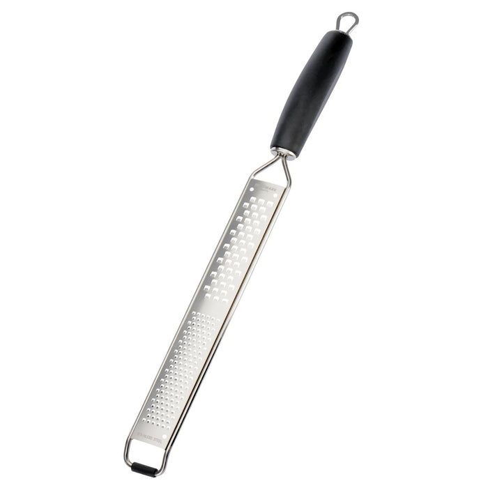 Westmark raastin mikroterillä, 40 cm pitkä keittiöväline ergonomisella kahvalla. Sopii hienoon ja keskikarkeaan raastamiseen.