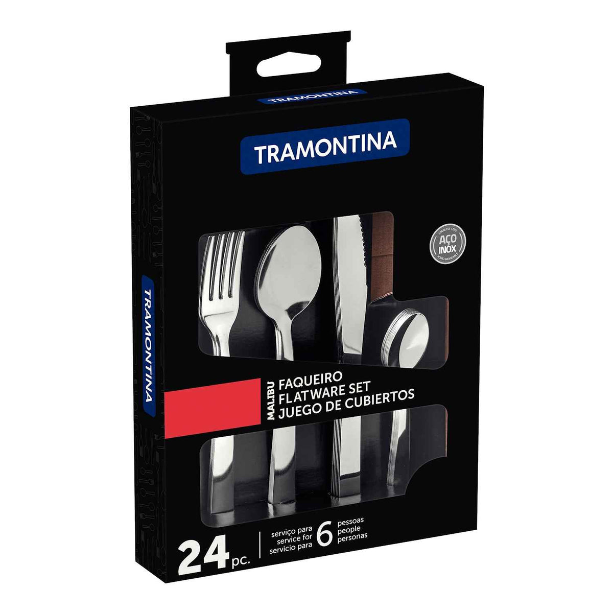 Tramontina Malibu aterinsetti 24 osaa laatikossa