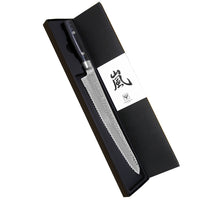 Yaxell Ran Damascus Bread Knife, 27 cm