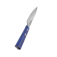 Yaxell Vihannesveitsi 13cm - Blue Breeze, kompakti ja tarkka veitsi vihannesten käsittelyyn, valmistettu Japanissa.
