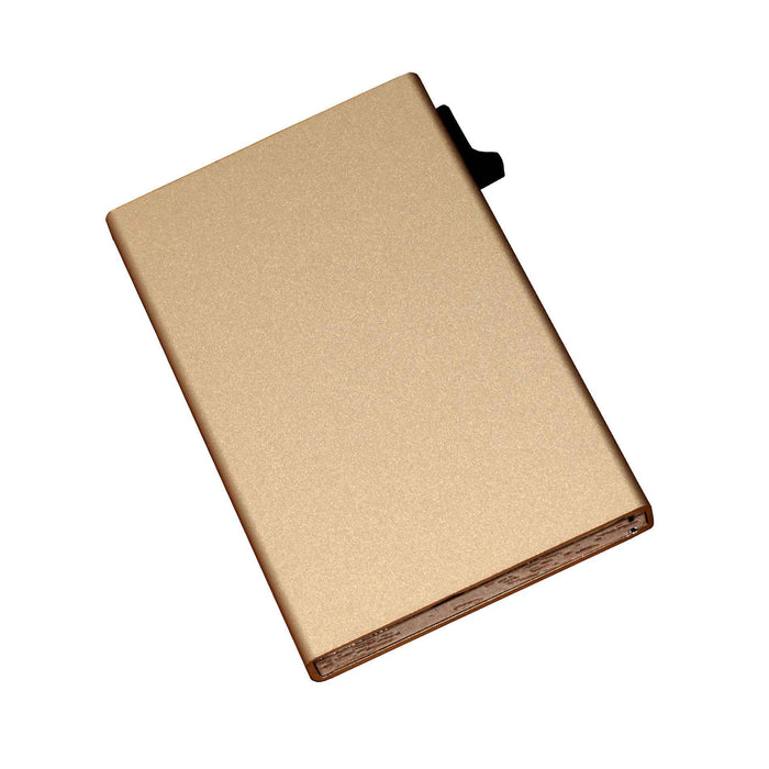 Beige Rfid-alumiinikorttilompakko, 6-8 kortille