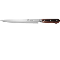 Suncraft SENZO Clad Siivutusveitsi 24 cm - Täydellinen Leikkuuseen, valmistettu Japanissa, kolmella niitillä vahvistettu puukahva