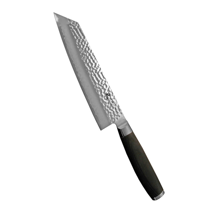 Yaxell Taishi kiritsuke 20 cm kokkiveitsi, kuvioitu terä ja musta kahva