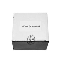 Rolling Sharpener 400 gritti timanttikiekko pakattuna laatikkoon, merkintä '400# Diamond'. Vaihtokiekko keittiöteroitukseen.