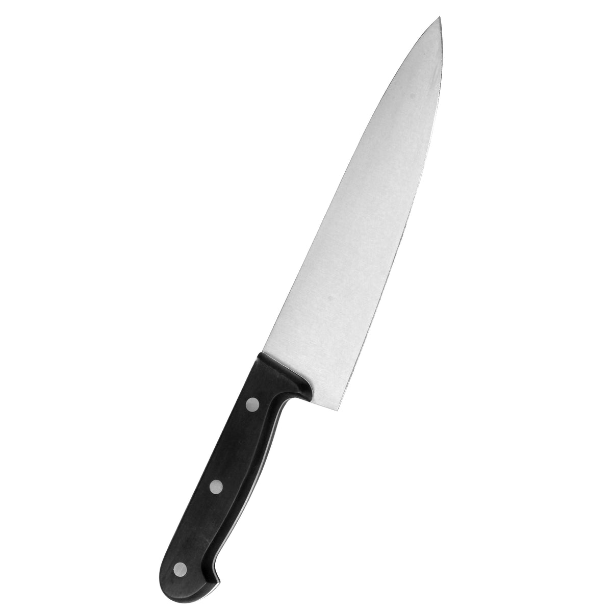 Laadukas Arcos Universal Kokkiveitsi 20 cm, ergonominen musta kahva ja kestävä terä ammattilaiskäyttöön.