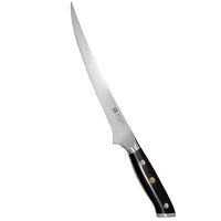 Xinzuo Fileerausveitsi - Ammattilaisille, 23 cm pitkä terävä ja kestävä hiiliteräksinen veitsi, ergonominen kahva tarkkaan fileointiin.
