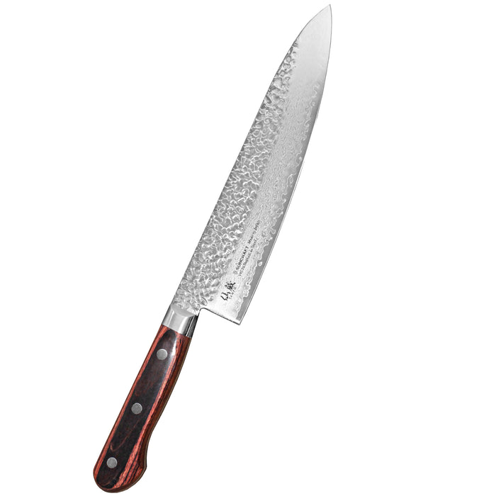 Suncraft Senzo Damascus Universal Kokkiveitsi 21 cm, terävä damascus-terä ja pakkapuukahva. Erinomainen valinta vaativaan ruoanlaittoon.