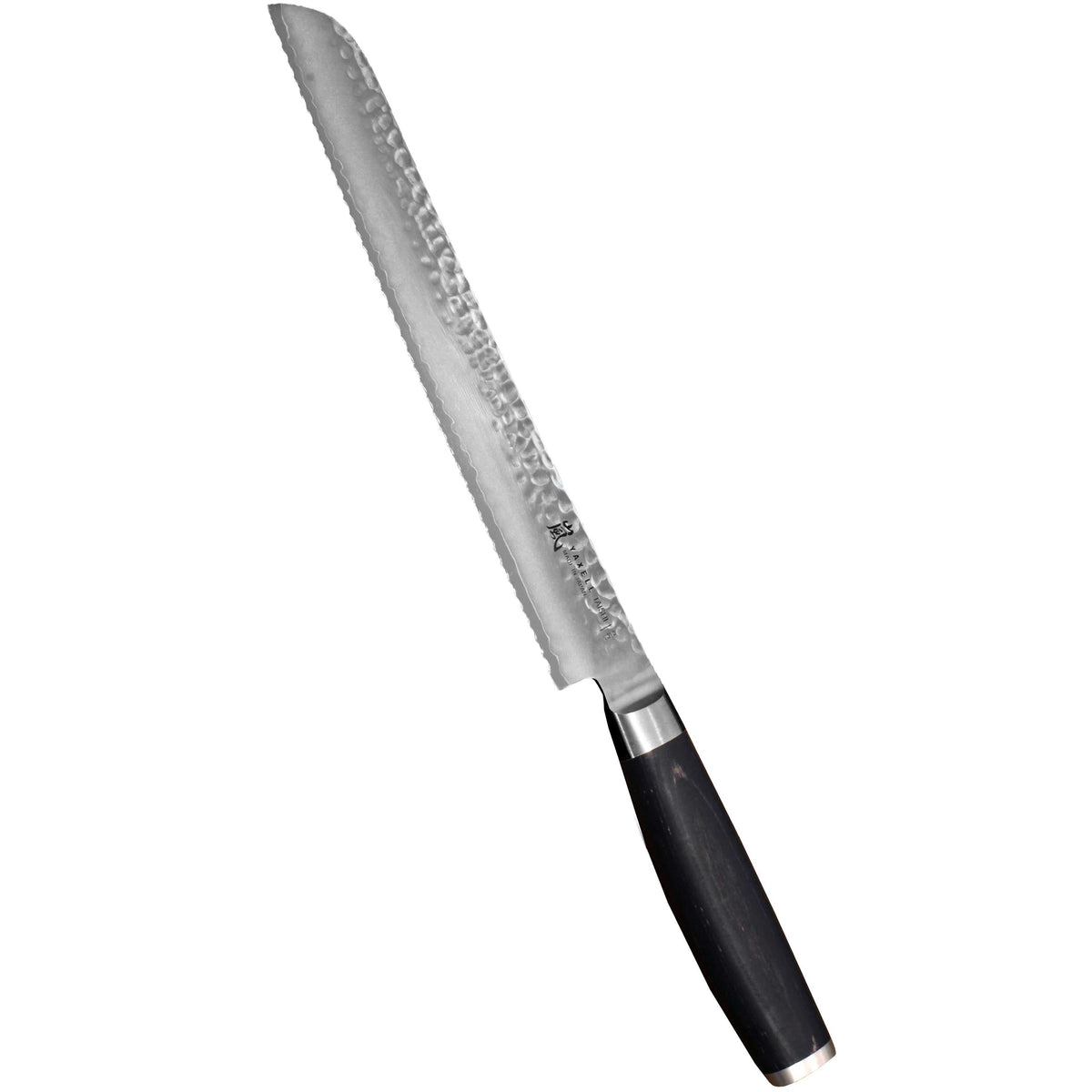 Yaxell TAISHI leipäveitsi 23 cm, sahalaitainen terä ja musta kahva