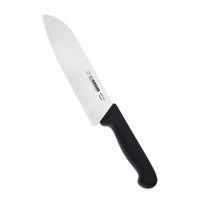Giesser Santokuveitsi 18 cm - Ergonominen TPE-kahva, laadukas japanilainen kokkiveitsi kromi-molybdeeniteräksellä keittiökäyttöön.