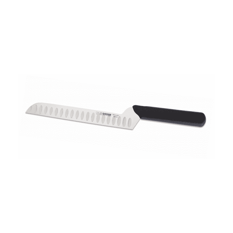 Giesser Juustoveitsi 20 cm - Kromimolybdeeniteräksinen juustoveitsi uritetulla terällä. Ergonominen kahva takaa hyvän otteen keittiökäytössä.