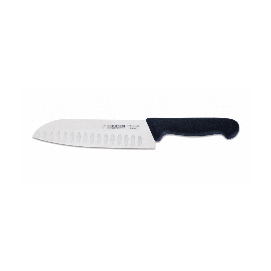 Giesser Santoku Chef's Knife Scalloped, 18 cm