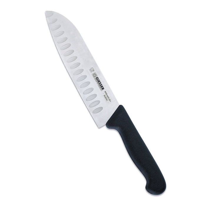 Giesser Santoku Chef's Knife Scalloped, 18 cm