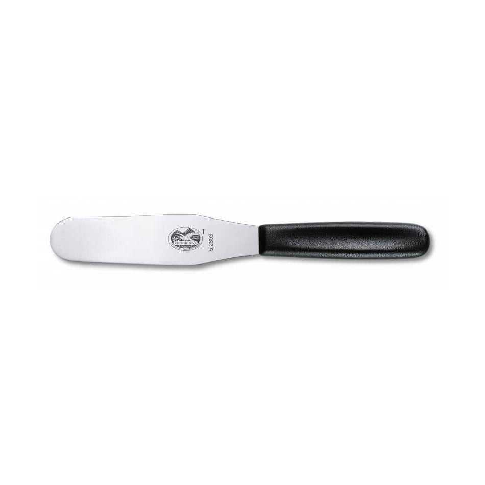 Victorinox Palettilasta, 12 cm, suora terä ruostumattomasta teräksestä ja kevyt muotoilu. Ihanteellinen keittiö- ja leivontakäyttöön.