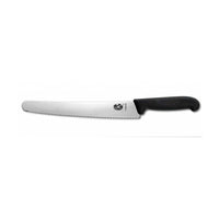 Victorinox Fibrox sahalaitainen konditoriaveitsi, 26 cm terä. Ammattikäyttöön suunniteltu kuumuudenkestävä kahva.