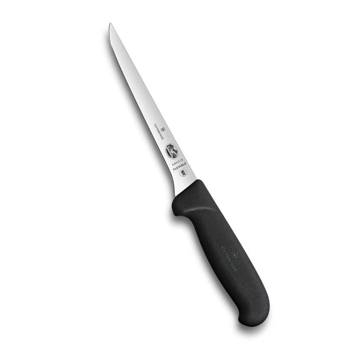 Victorinox Fibrox - filettiveitsi 15 cm, terävä ja taipuisa terä sekä ergonominen kahva, ihanteellinen liha- ja kalankäsittelyyn keittiössä.