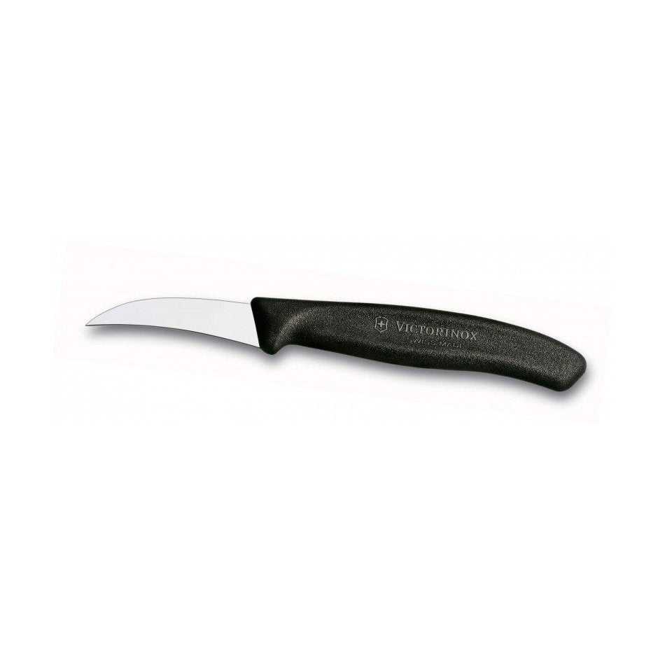 Terävä ja monikäyttöinen Victorinox Swiss Classic kuorimaveitsi 6 cm, sopii hedelmien ja vihannesten kuorimiseen keittiövälinevalikoimassa.