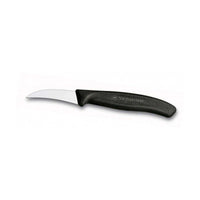 Terävä ja monikäyttöinen Victorinox Swiss Classic kuorimaveitsi 6 cm, sopii hedelmien ja vihannesten kuorimiseen keittiövälinevalikoimassa.