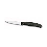 Victorinox Swiss Classic kuorimaveitsi 8 cm, musta kahva ja kapea terä, ihanteellinen tarkkuutta vaativaan kuorimiseen ja pilkkomiseen.