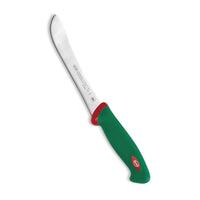 Sanelli Nylkyveitsi 18 cm - Ergonominen Kahva|Terävä Terä, vihreä-punainen kahva ja jäykkä terä riistankäsittelyyn keittiövälineissä.