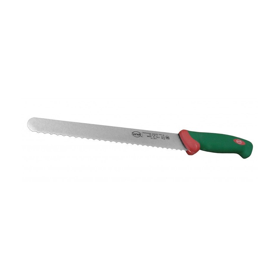 Sanelli leipäveitsi 24 cm pitkä terä ja ergonominen kahva. Täydellinen leipien ja kuorittujen tuotteiden vaivattomaan leikkaamiseen keittiössä.