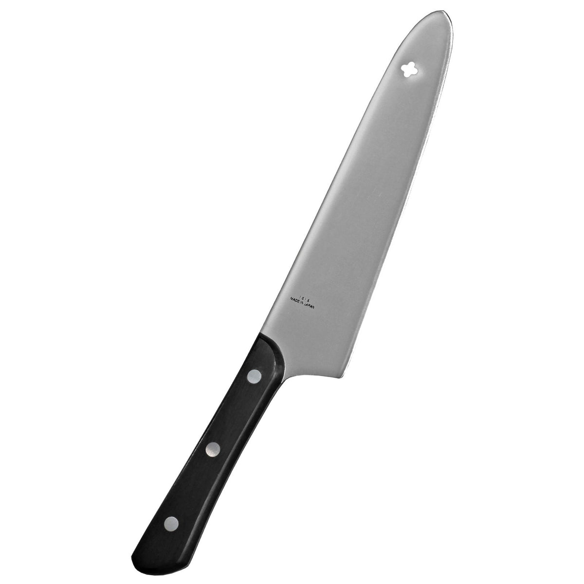 MAC Original kokkiveitsi AB-80 20 cm, sivuprofiili leveä terä musta kahva