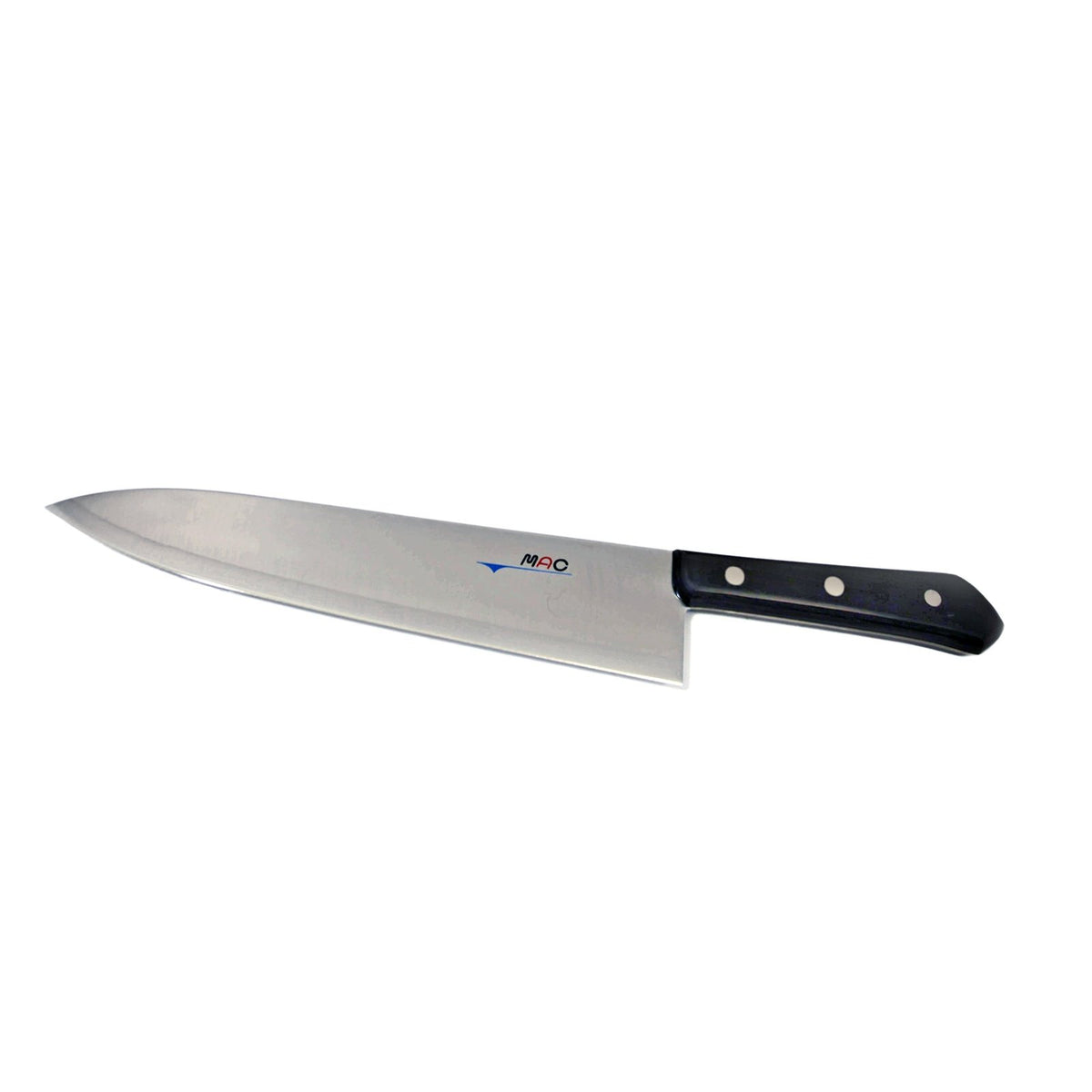 MAC Chef Kokkiveitsi BK-100 25,5 cm - MAC kokkiveitsi, länsimaalainen muotoilu ja pitkä terä suurten ruokien pilkkomiseen.