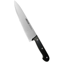 Arcos Universal Kokkiveitsi 25 cm – Ammattitasoinen veitsi mustalla kahvalla, terävä terä ruoanvalmistukseen keittiössä.