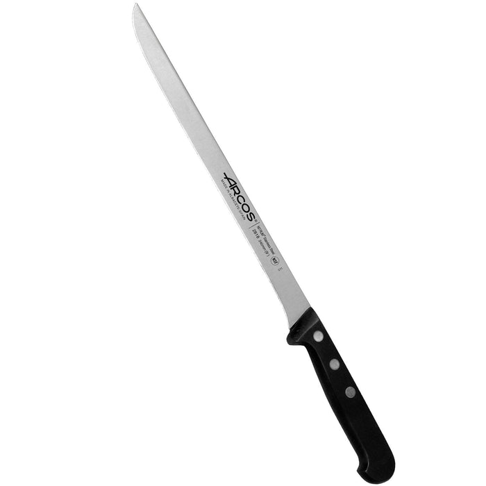 Arcos fileointiveitsi - 24 cm terä, kapea ja taipuisa ruostumattomasta teräksestä, mustalla niitatulla kahvalla