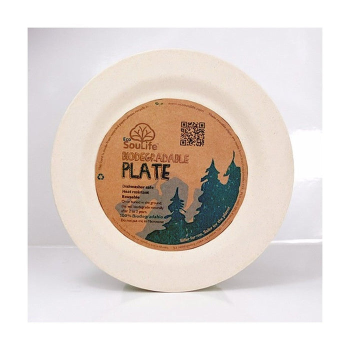 EcoSouLife Bamboo Dinner Plate 25 cm