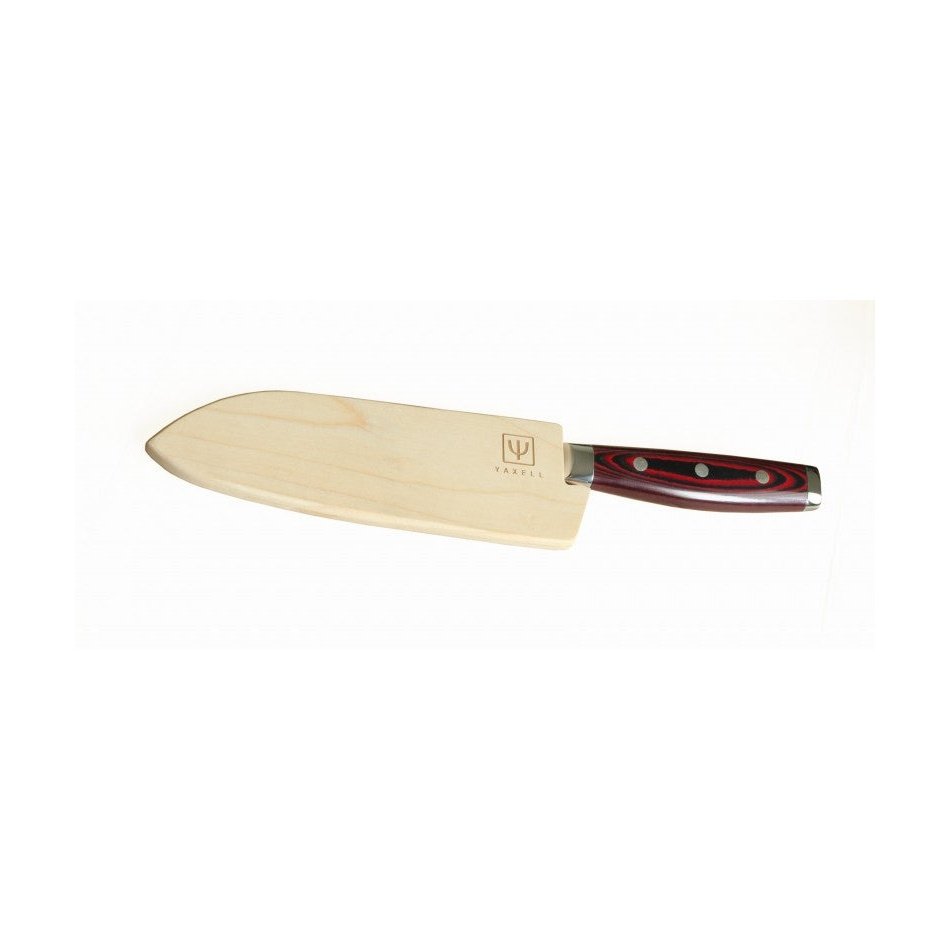 Yaxell Super Gou Santoku - Laadukas Japanilainen Veitsi puukotelossa, suojaa terää ja säilyttää veitsen laadun pitkään