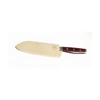 Yaxell Super Gou Santoku - Laadukas Japanilainen Veitsi puukotelossa, suojaa terää ja säilyttää veitsen laadun pitkään
