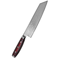 Yaxell Super Gou Kiritsuke kokkiveitsi - Ainutlaatuinen Laatu, 20 cm veitsi, jossa kaunis damascus-kuviointi ja ergonominen kahva.