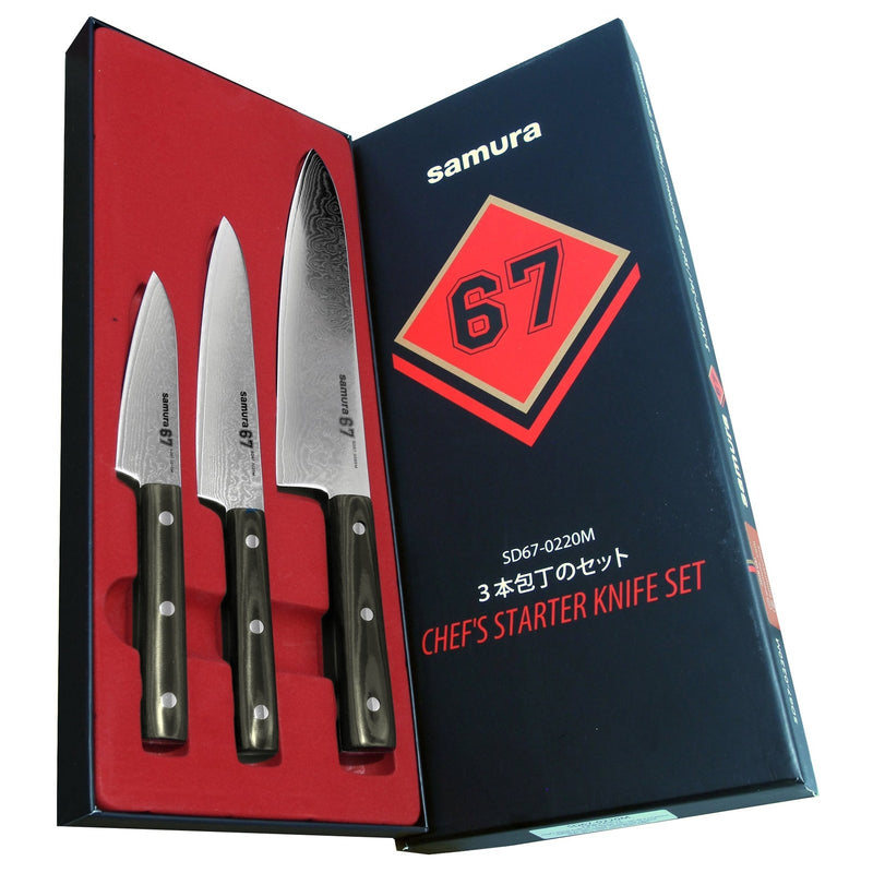 Samura DAMASCUS 67 Set of 3 Knives