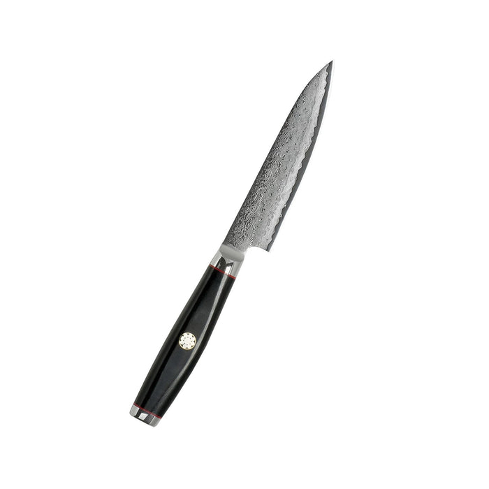 Yaxell Super Gou Ypsilon Damascus Utility Knife, 12 cm