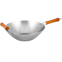 Ken Hom Excellence hiiliteräswok, 32 cm, ergonomisella puukahvalla. Suunniteltu korkeisiin lämpötiloihin.