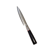 Suncraft Senzo Damascus Classic -vihannesveitsi, 12 cm terä. Japanilainen VG10-teräs ja ergonominen pakkapuukahva.