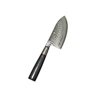 Suncraft Senzo Damascus Mini Kokkiveitsi 10 cm - Huippulaatua, 33-kerroksinen damascusterä ja pakkapuukahva, täydellinen pientä tarkkuutta vaativaan ruoanlaittoon.