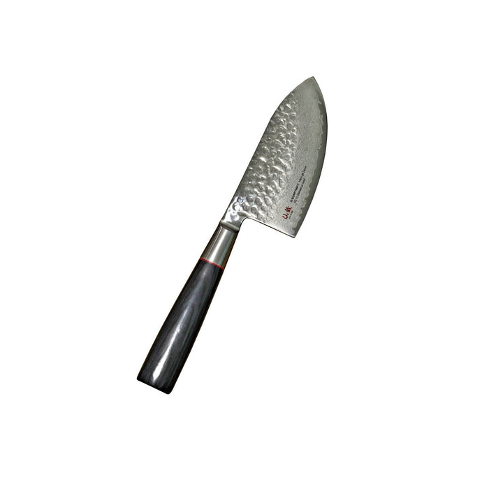 Suncraft Senzo Damascus Mini Kokkiveitsi 10 cm - Huippulaatua, 33-kerroksinen damascusterä ja pakkapuukahva, täydellinen pientä tarkkuutta vaativaan ruoanlaittoon.