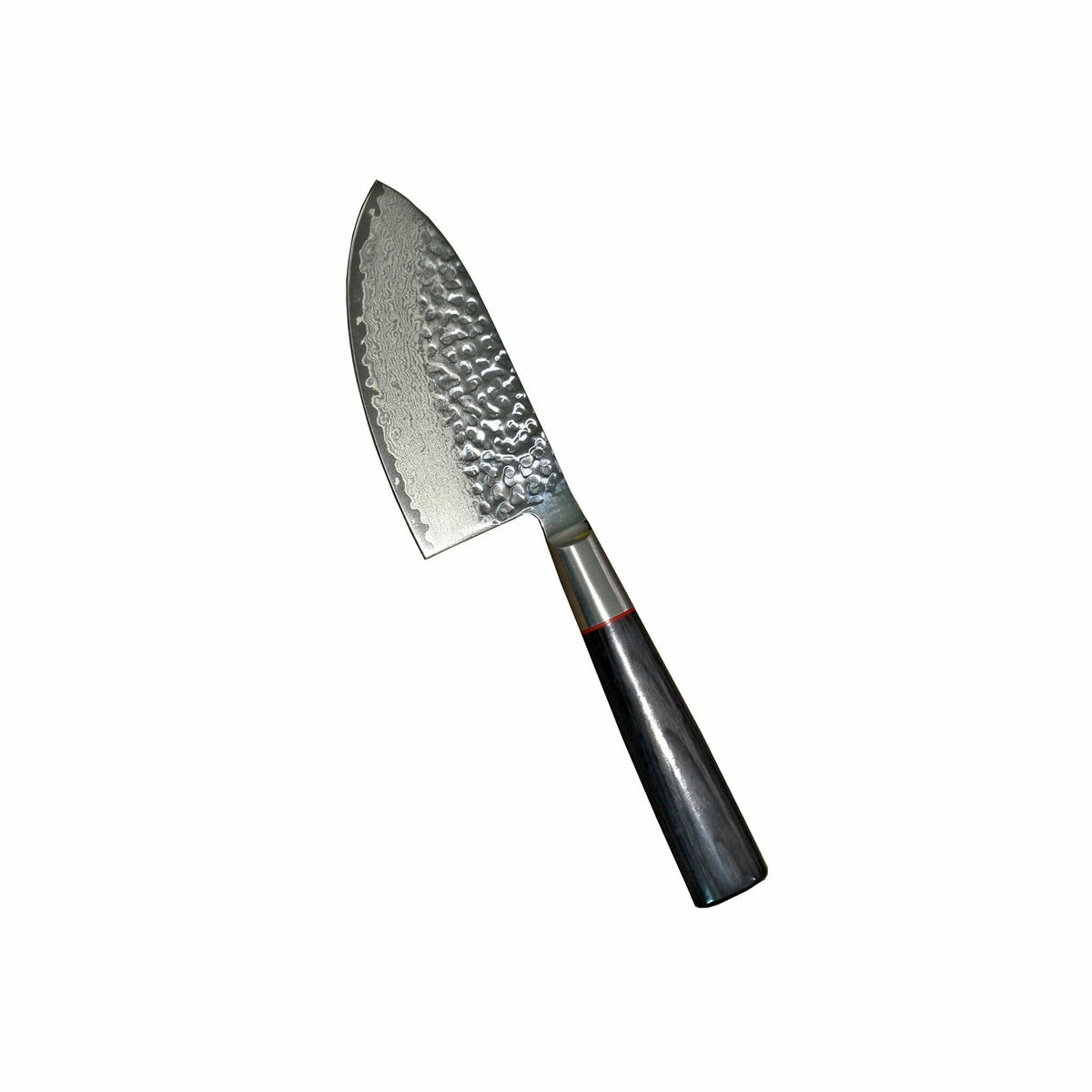 Suncraft Senzo Damascus Mini Kokkiveitsi 10 cm - Huippulaatua, japanilainen käsityö yhdistettynä ergonomiseen pakkapuukahvaan ja vasaroituun terään.