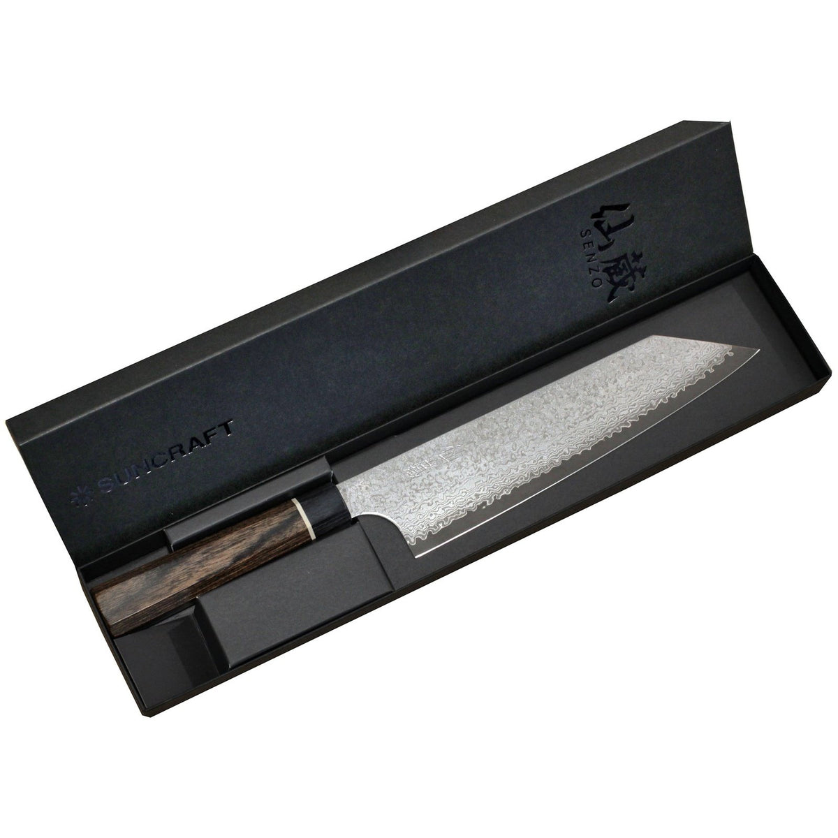 Suncraft Senzo Black Bunka Knife, 20 cm