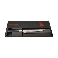 Suncraft Bouneri 17cm - Damascus veitsi tyylikkäässä lahjapakkauksessa, japanilainen käsityö.