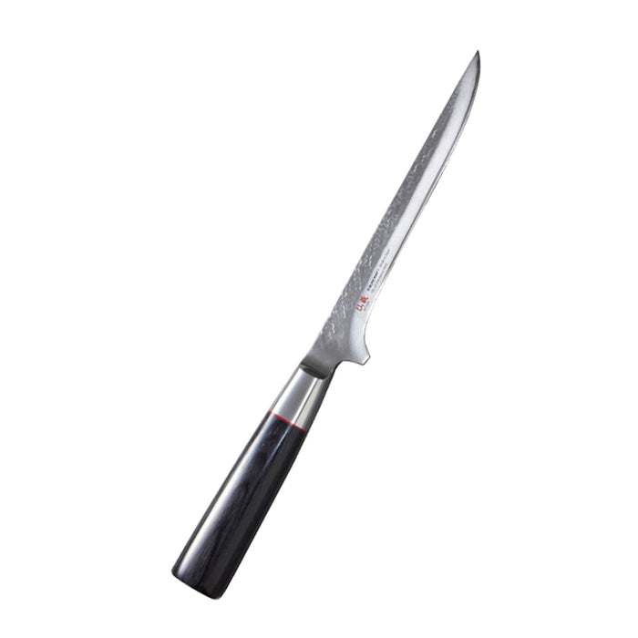Suncraft Bouneri 17cm - Damascus veitsi, VG10-teräksestä valmistettu terä, pakkapuukahva, japanilainen laatu.
