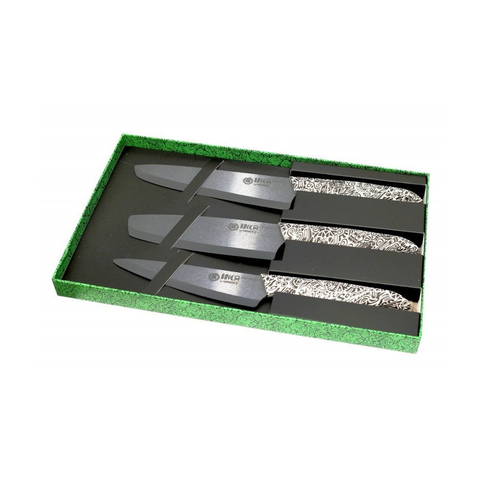 Samura INCA Ceramic Knives Set, 3 pcs
