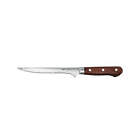 Laatuveitsi Suncraft SENZO Clad 16 cm, erinomainen valinta riistankäsittelyyn ja keittiön tarkkuustöihin, puinen kahva ja terävä terä.