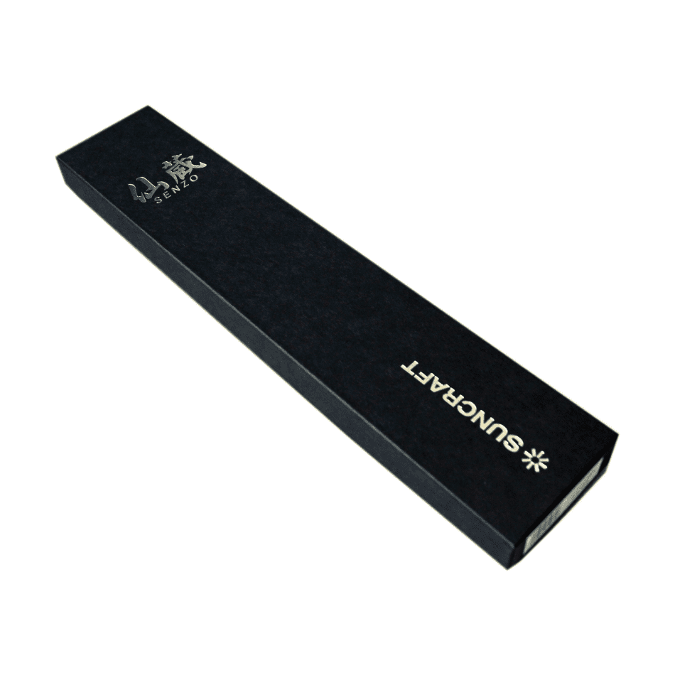 Suncraft SENZO Clad Boningveitsi 16 cm mustassa lahjapakkauksessa, elegantti ja käytännöllinen valinta keittiövälineeksi tai lahjaksi.