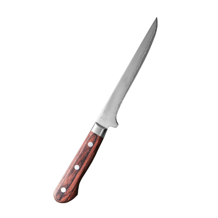 Suncraft SENZO Clad Boningveitsi 16 cm, kapea ja taipuisa terä, ergonominen puukahva. Täydellinen riistankäsittelyyn ja lihan irrottamiseen.