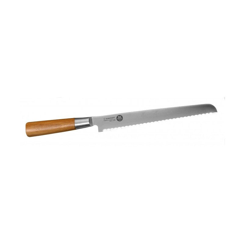 Suncraft MU Bamboo Bread Knife, 22 cm