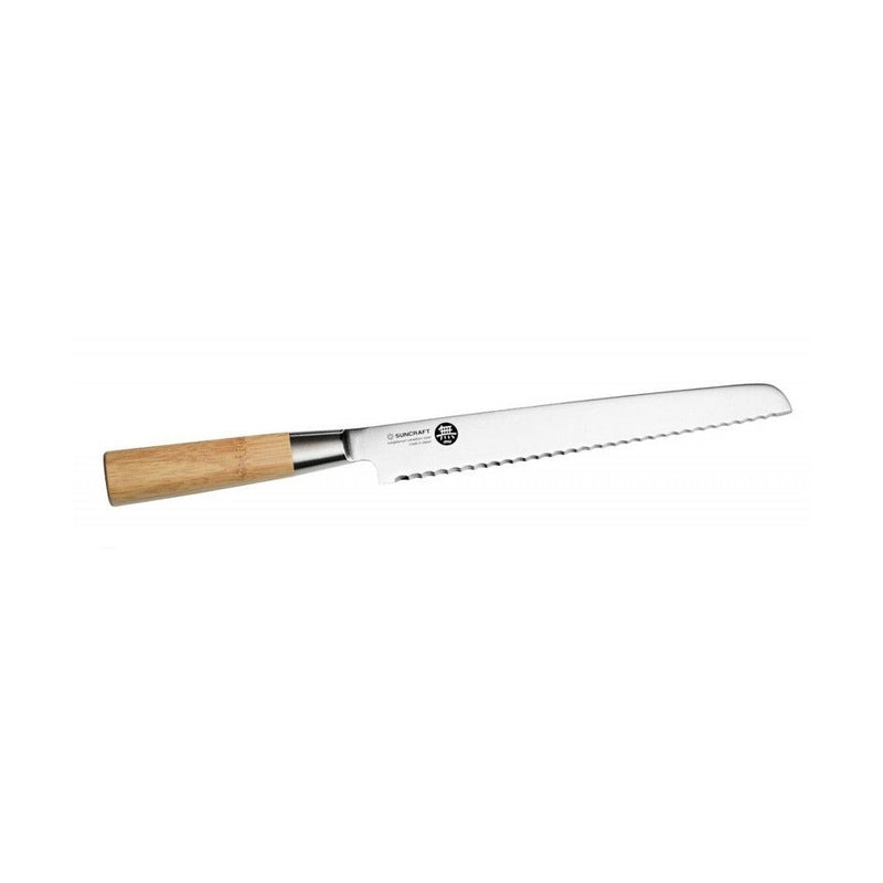 Suncraft MU Bamboo Bread Knife, 22 cm