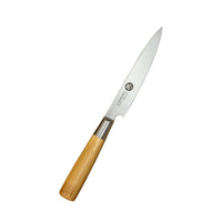 Suncraft MU Bamboo vihannesveitsi 12 cm, japanilainen teräs ja kestävä bambukahva, pienikokoinen keittiöveitsi vihannesten käsittelyyn.